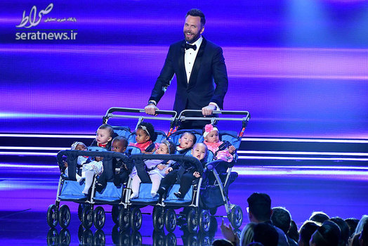 مجری گری جوئل مک هیل در مراسم اهدای جوایز انتخاب مردم (People’s Choice Awards) سال 2017