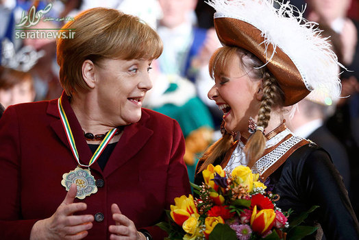 حضور  آنگلا مرکل در جوامع کارناوال آلمانی در برلین