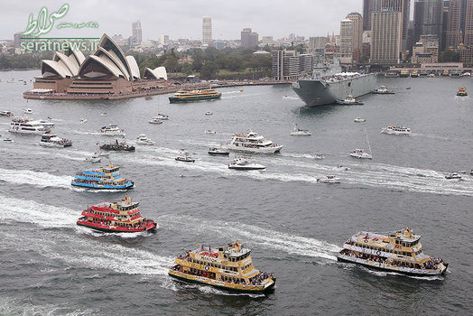 مسابقه سالانه قایق ها و کشتی ها در سیدنی استرالیا به مناسبت آغاز جشن های روز استرالیا