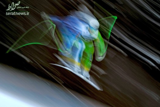 پرش اسکی باز اسلوونیایی در مسابقات جام جهانی آلپاین در آلمان