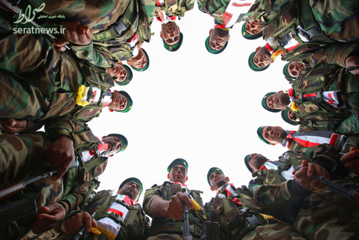 عکس سلفی نیروهای بسیج مردمی عراق (الحشد الشعبی) در بصره