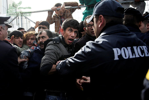 تنش میان مهاجر افغان با نیروهای امنیتی یونان