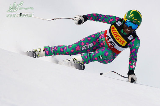 سابرینا اسکی باز کنیایی در رقابت های جهانی اسکی - سنت موریتز، سوئیس