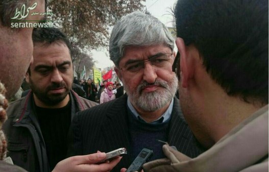 حضور علی مطهری در راهپیمایی ۲۲ بهمن