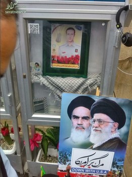 نصب یادمان شهدای آتش‌نشان در مسیر راهپیمایی