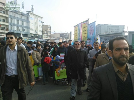 حضور وزیر کشور در راهپیمایی