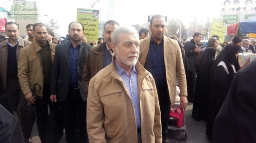 حضور سرلشکر صالحی فرمانده کل ارتش در راهپیمایی