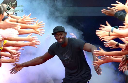 خوش آمدگویی به اوسین بولت قهرمان افسانه ای دو و میدانی - ملبورن، استرالیا