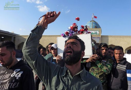 تشییع جنازه یکی از قربانیان درگیری های بغداد در نجف