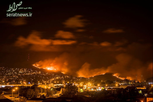 آتش سوزی تهدید حومه کرایستچرچ در جزیره جنوبی نیوزیلند