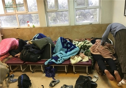  تصویری از محل استراحت همراهان بیماران