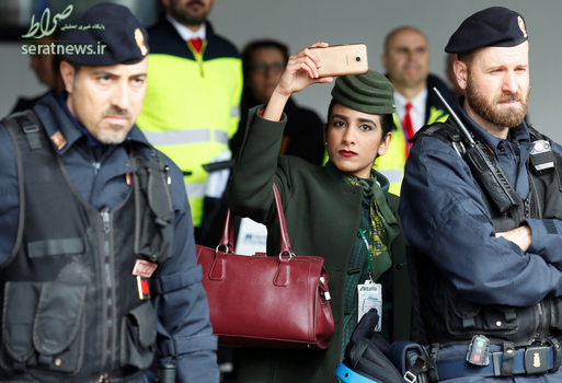 یک کارمند شرکت کننده در اعتراضات فرودگاه بین المللی فیومیچینو رم 