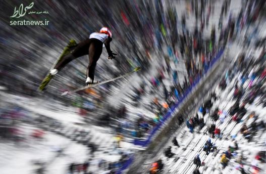 پرش اسکی باز آلمانی در  اسکی نوردیک قهرمانی جهان در هلند