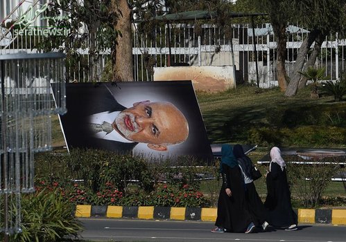 تصویری از اشرف غنی رییس جمهور افغانستان پیش از برگزاری  اجلاس سران سازمان اکو در اسلام آباد پاکستان