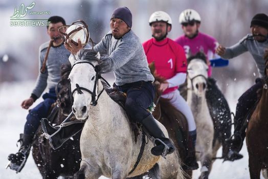 مسابقات قهرمانی والیبال اسبی در قرقیزستان 
