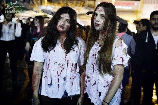 رژه زامبی ها در کارناوال آتن