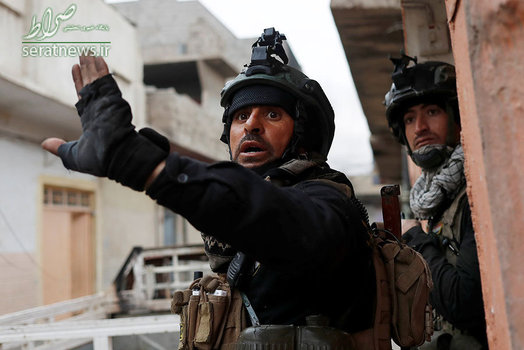 نیروهای ویژه ارتش عراق در نبرد خیابانی با تروریست های داعش در موصل
