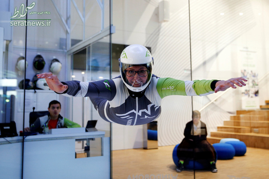 پالوما گرانرو 38 ساله مربی چتربازی در مادرید اسپانیا