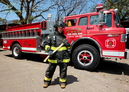 یولارینا چاوز تالورا 31 ساله یک آتش نشان در ماناگوا نیکاراگوئه