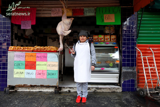 کریستینا آلوارز 29 ساله یک قصاب در مکزیکوسیتی پایتخت مکزیک