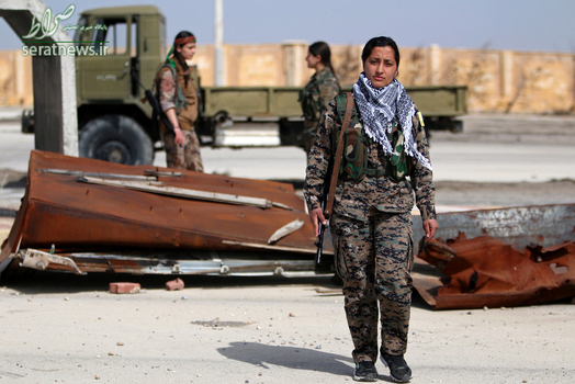 لیلا استرک 22 ساله یک عضو جنگنده نیروهای دموکراتیک در حسکه سوریه