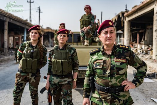 زنی که فرمانده نیروهای دختران خورشید وابسته به پیشمرگه در کردستان عراق است