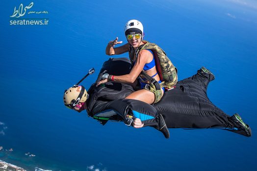 پرواز جالب دو چترباز در پورتوریکو