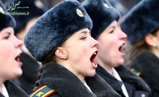 رژه پلیس های بلاروسی در مینسک