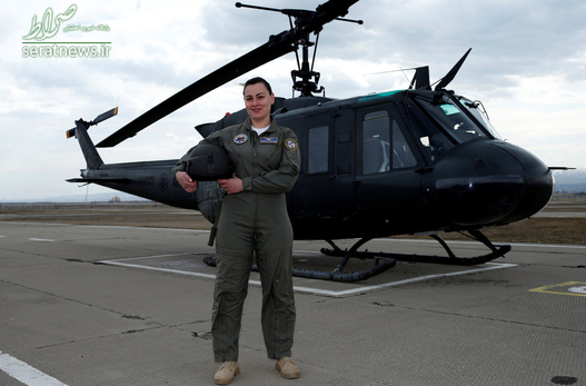 کاترین کیولدزه 30 ساله خلبان یک بالگرد در نیروی هوایی گرجستان