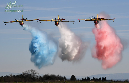 نمایش هوایی در پایگاه نیروی هوایی جنوب فرانسه