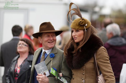در حاشیه مسابقات سوارکاری در چلتنهام انگلیس