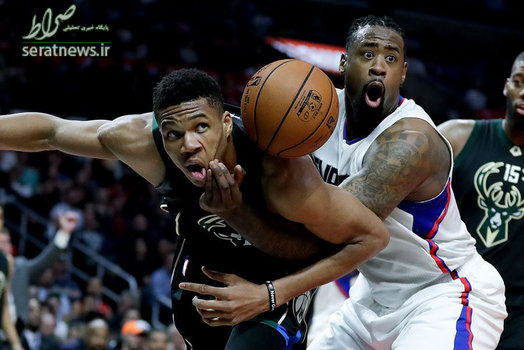 دیدار دو تیم لس آنجلس کلیپرز و میلواکی باکس در رقابت های بسکتبال ان بی ای