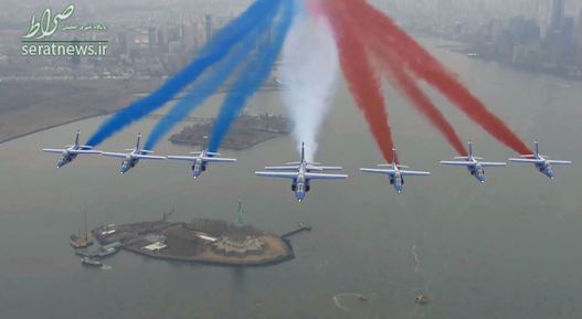 نمایش هوایی جنگنده های نیروی هوایی فرانسه