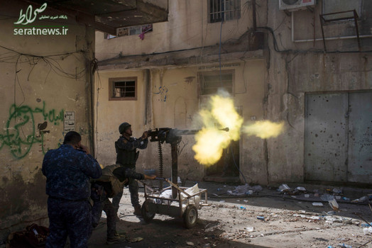 پیشروی نیروهای ارتش عراق در بخش قدیمی غرب موصل
