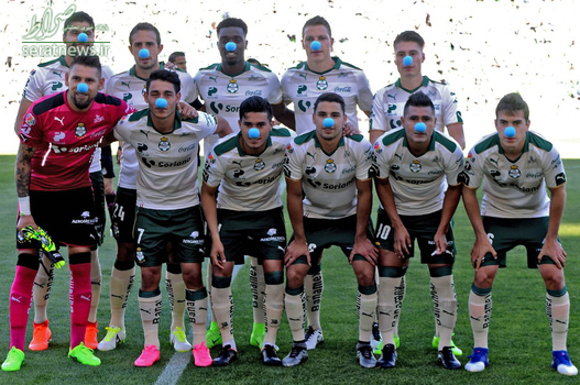 حمایت بازیکنان تیم سانتوس برزیل از بیماران اوتیسم 