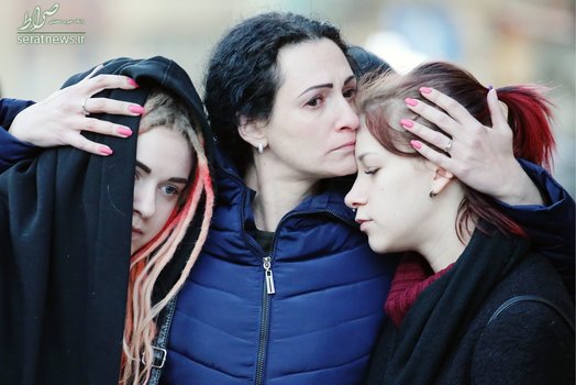 بستگان قربانیان انفجار تروریستی در متروی سن پترزبورگ روسیه