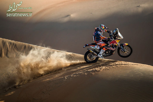 رقابت موتورسواری در صحرای ابوظبی