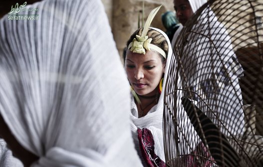 یک مراسم مذهبی در کلسای سنت سامان قاهره