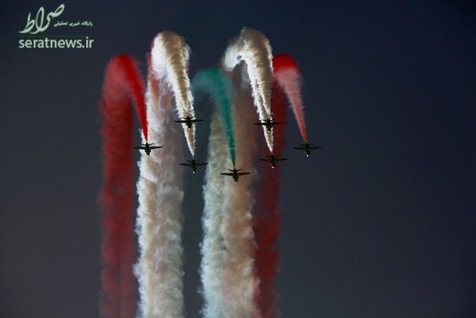 نمایش هوایی جنگنده های اندونزی به مناسبت هفتادویکمین سال تأسیس نیروی هوایی این کشور