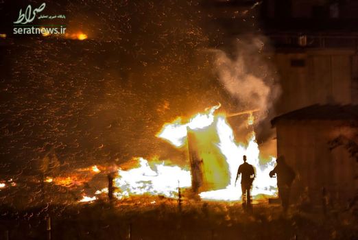 آتش سوزی در اردوگاه آوارگان در گراند سنت فرانسه