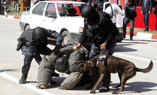 مانور ضد تروریستی نیروهای پلیس تونس