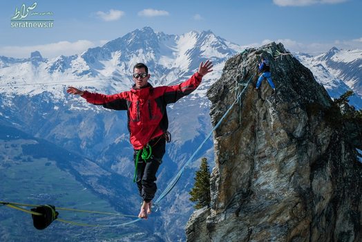 بندبازی در ارتفاع دو هزار متری - ساووا، فرانسه