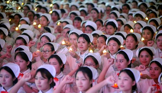 شرکت 670 دانشجوی پرستاری در مراسم روز جهانی پرستان در استان تایونان چین