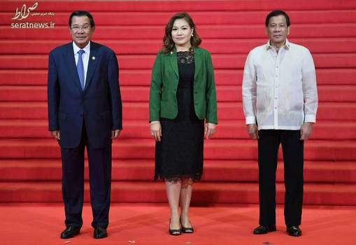 عکس یادگاری رییس جمهور فیلیپین و همسرش با هون سن نخست وزیر کامبوج