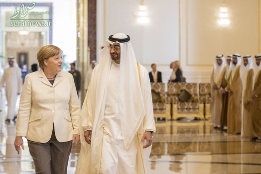 دیدار شیخ محمد بن زاید با آنگلا مرکل صدراعظم آلمان در ابوظبی