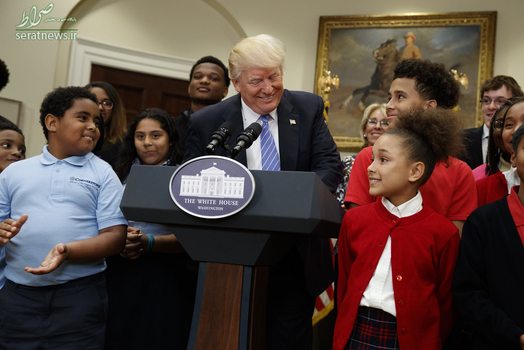 سخنرانی دونالد ترامپ رییس جمهور آمریکا برای کودکان در کاخ سفید