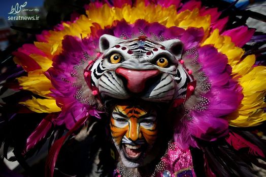 یک شرکت کننده در جشنواره ای بین المللی در لیسبون پرتغال