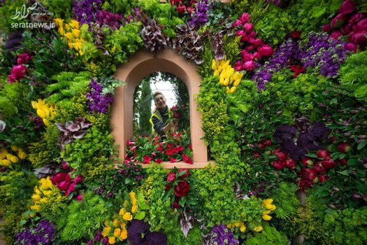 یک نمایشگاه گل در لندن انگلیس