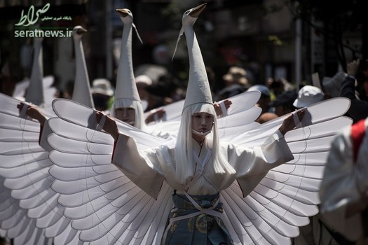 شرکت کنندگان در جشنواره سانجا در توکیوی ژاپن