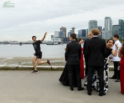 جاستین ترودو نخست وزیر کانادا در حال دویدن